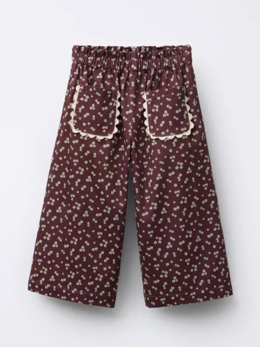 Zara Girls Floral Print Wide Leg Trousers - Size 2 years